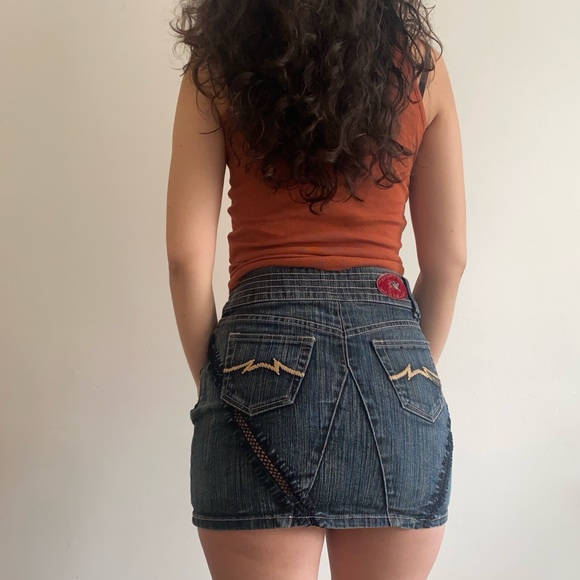 Parasuco Denim Mini Skirt - Picture 2 of 2